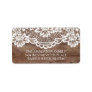Search for wood lace return address labels Modern