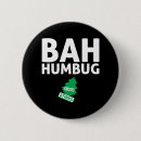 Search for funny bah humbug badges Santa claus