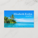Search for beach hotel business cards Blue