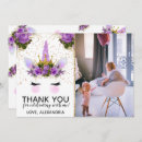 Search for unicorn thank you invitations Glitter