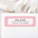Search for polka dots return address labels Pink