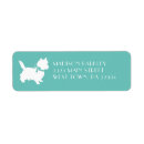 Search for cairn terrier return address labels Silhouette