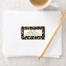 Search for cheetah print return address labels Pattern