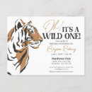 Search for tiger birthday invitations Wild one birthday