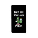 Search for pickle return address labels Green