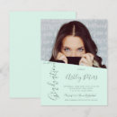 Search for mint green graduation invitations Typography