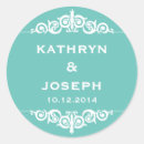 Search for scroll wedding stickers Blue