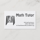 Search for mathematics tutor business cards Instructor
