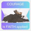 Search for courage stickers Faith