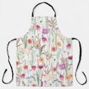 Search for flower design aprons Watercolor