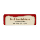 Search for rope return address labels Rustic