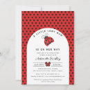 Search for ladybug baby girl shower invitations Little lady