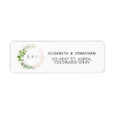 Search for monogram return address labels weddings Rose gold