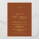 Search for foil first communion invitations Typography