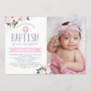 Search for white flowers christening invitations Floral