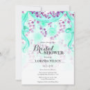 Search for purple and teal bridal shower invitations Flowers