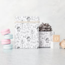 Search for black bear wrapping paper Black and white