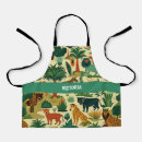 Search for jungle animals aprons Flowers