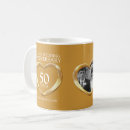 Search for golden wedding anniversary mugs Heart