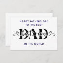 Search for sentimental fathers day cards Best dad ever