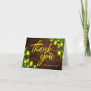 Search for green tree thank you cards Rustic
