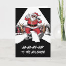 Search for hip christmas cards Santa claus
