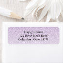 Search for lilac return address labels Glitter