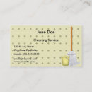 Search for bucket business cards Maid service