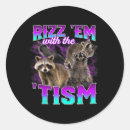 Search for funny racoon stickers Awareness
