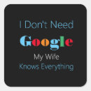 Search for knows everything stickers Google