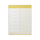 Search for weekly meal planner notepads Yellow