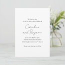 Search for plain white wedding invitations Classic