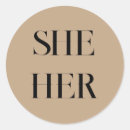 Search for pronouns stickers She