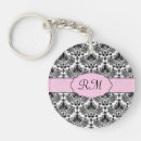 Search for damask pattern key rings Elegant