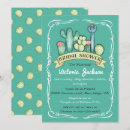 Search for cactus bridal shower invitations Teal