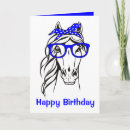 Search for cowgirl birthday cards Blue