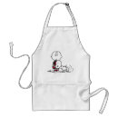 Search for black white red aprons Charlie brown