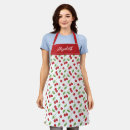 Search for cherry pattern aprons Red