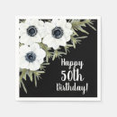 Search for black floral napkins Black and white