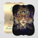 Search for gothic masquerade invitations Gold