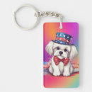 Search for cute holiday rectangular key rings Puppy