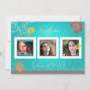 Search for teal graduation invitations Tropical