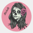 Search for colourful skull stickers Zombie