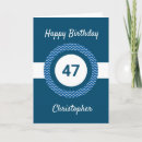 Search for 47th birthday cards Blue