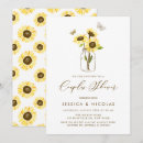Search for sunflower couples shower invitations Rustic