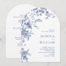 Search for floral arch wedding invitations Dusty blue