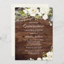 Search for white quinceanera invitations Floral