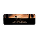 Search for horse silhouette return address labels Country