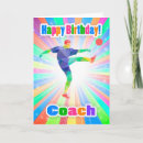 Search for soccer coach birthday cards Player