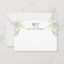 Search for floral note cards Monogrammed